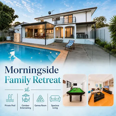 Family Retreat Pool Games Bbq Near Cbd Holiday home Brisbane