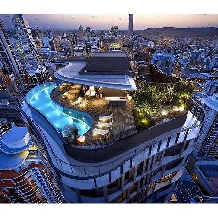 Lux 20th Floor 2br 2bath, Infinity Pool, Gym, Wifi Apartment Brisbane