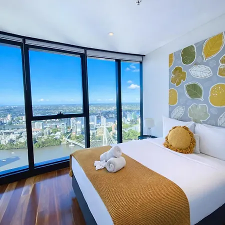 Sky-high Luxury On 50th Floor Breathtaking Views By Stylish Brisbane