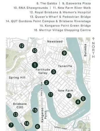 Twilight Views 2br In Fortitude Valley & Parking Apartment *