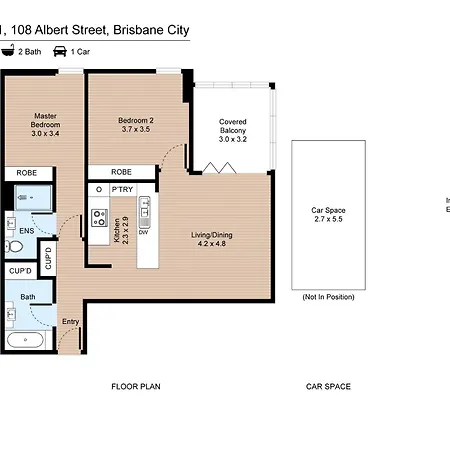 Heart Comfort Spacious 2br 2ba Apartment