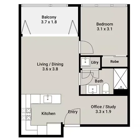 Luxury High-floor 1br Retreat With Balcony * Brisbane