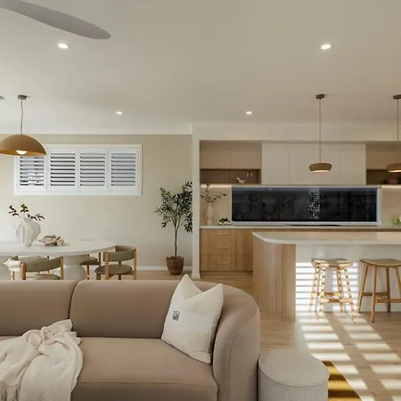 Nordica Luxury Bayside Retreat Wynnum Sleeps 10 Holiday home Brisbane