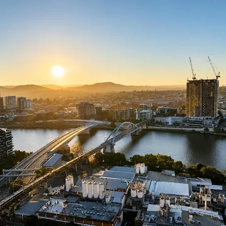 The Sunset Perch Panoramic River Escape Apartment Brisbane