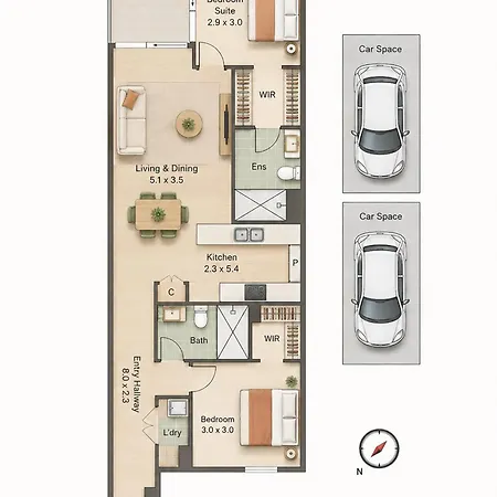 Fortitude Valley Hideaway - 2Br Apartment With Balcony & 2 Free Car Bays * Brisbane