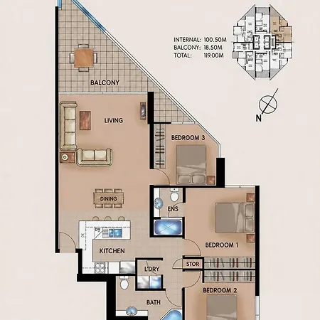 Apartment Ryeva - Free Parking, Pool, Gym & Sauna *