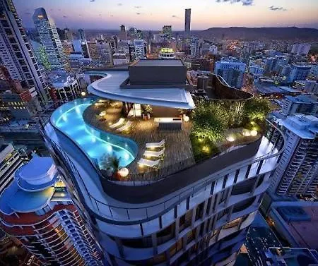 Rooftop Infinite Pool Cozy Upper Level Unit Cbd Brisbane