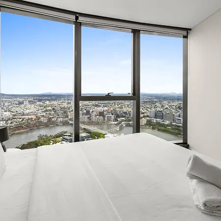 Skyline View High Floor 2br With Sofa Bed And Free Parking Brisbane