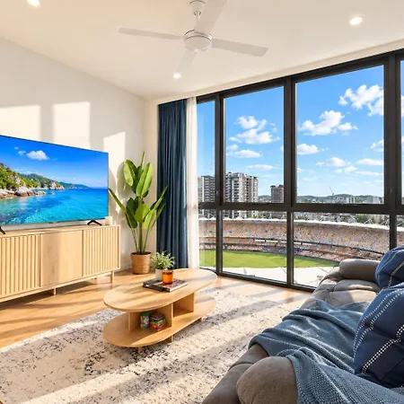12th Floor Stadium View -2br-free Parking-cbd * Brisbane