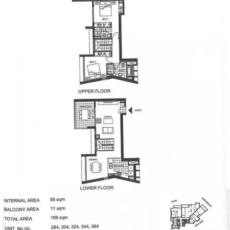 Apartment Sk1 - 2 Level 2 Bedroom Skyline Skyhome *