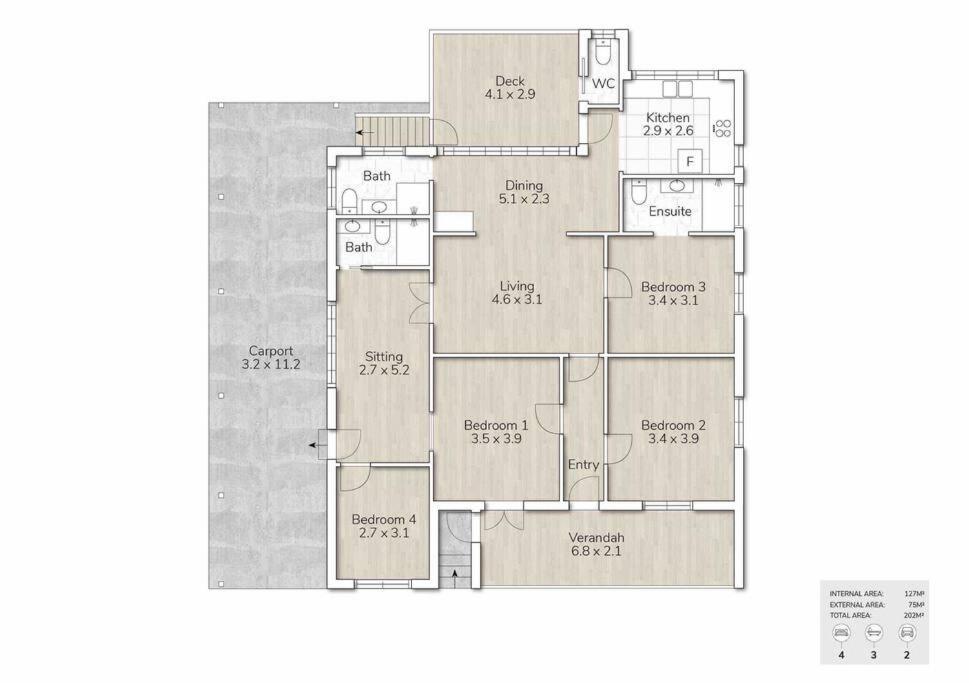 Holiday home Cbd Southbank Queenslander-5Br 3Bath 3 Carpark