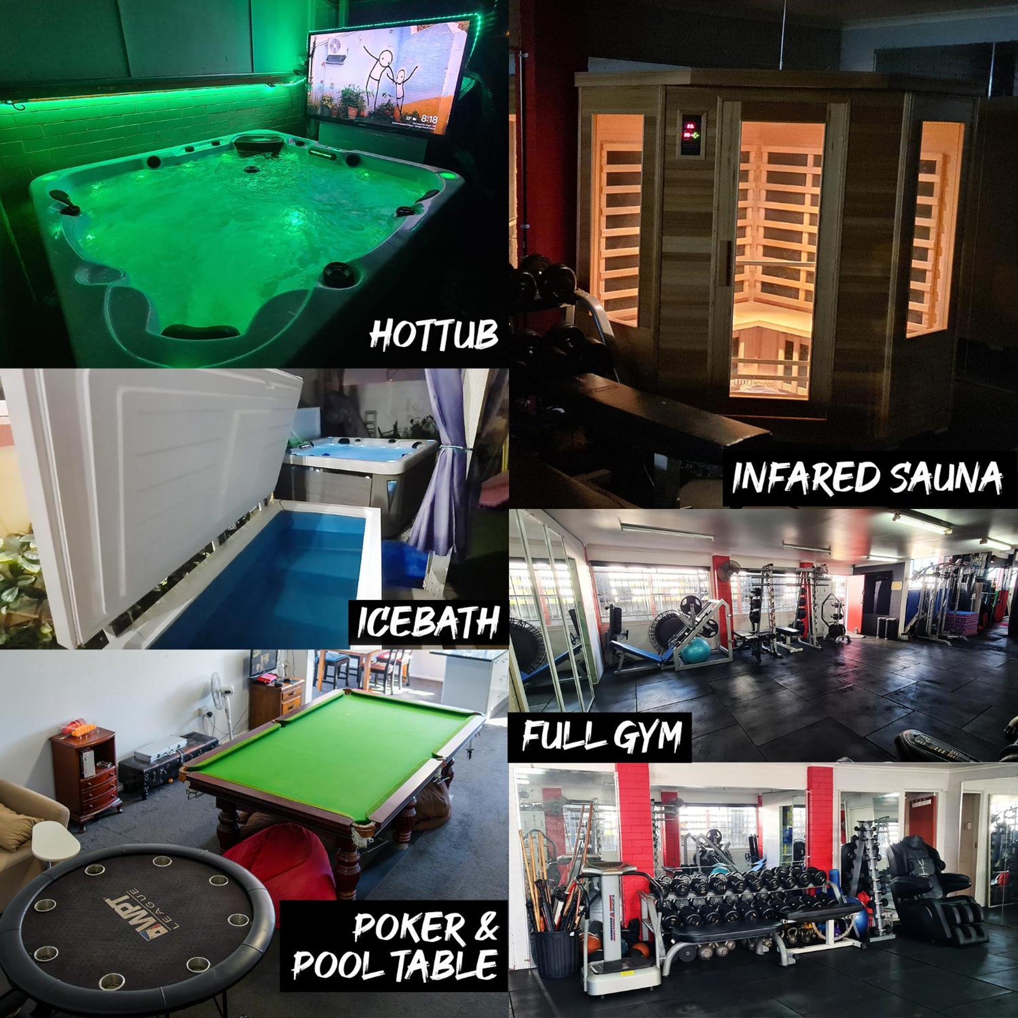 Hot Tub, Ice Bath, Gym, Sauna, Pool Table Coorparoo Haven *