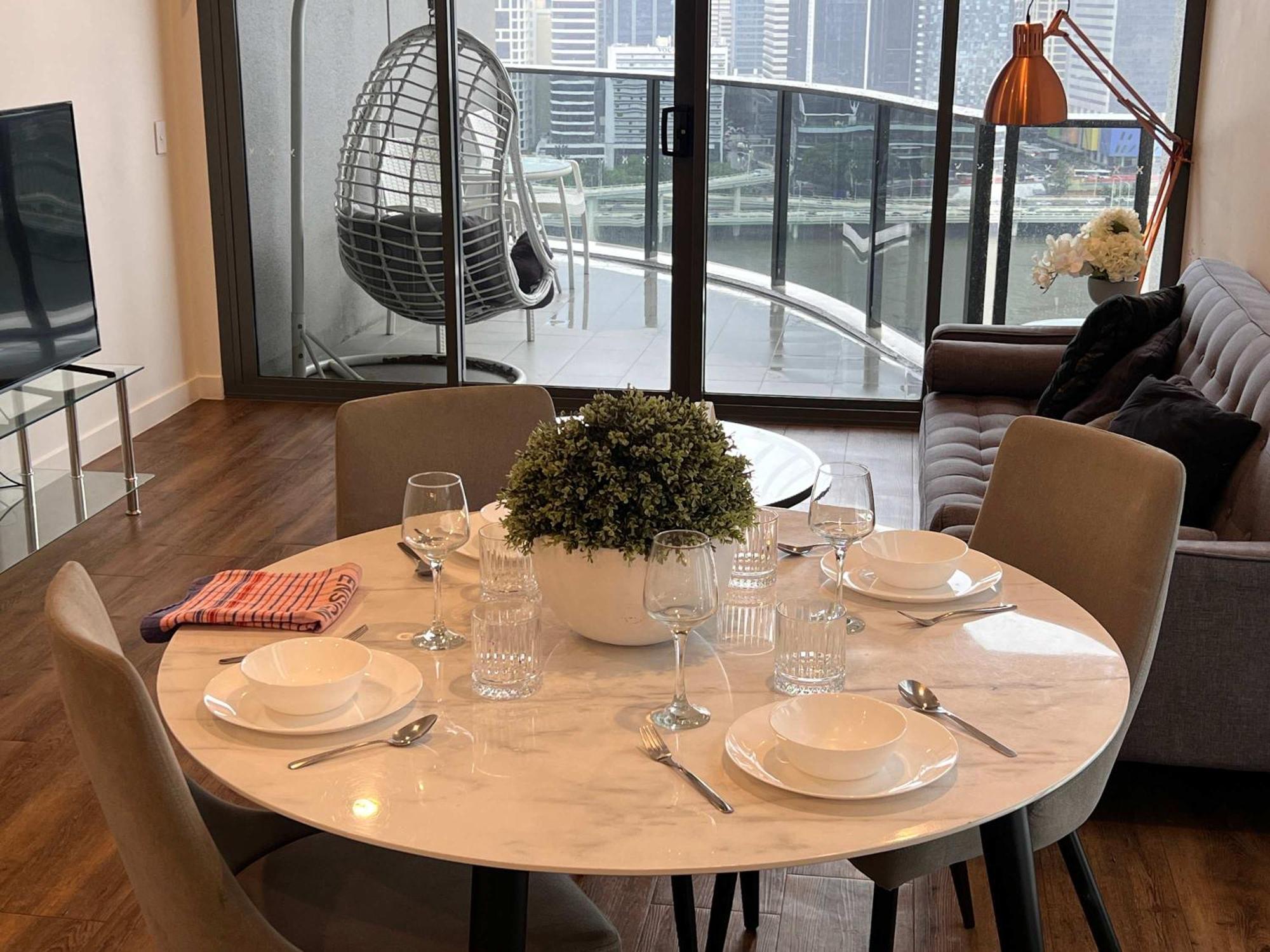 Southbank Exceptional View With Huge Balcony High Lvl Style Apartment