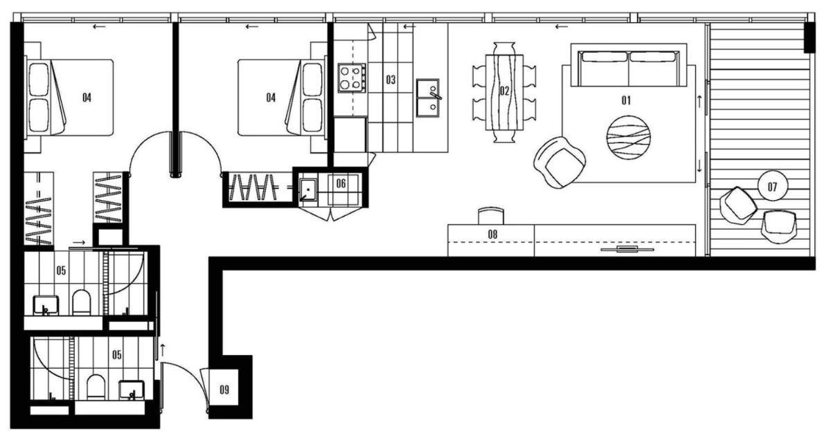 Apartment 1001 Stunning View 2br Apt, Free Parking