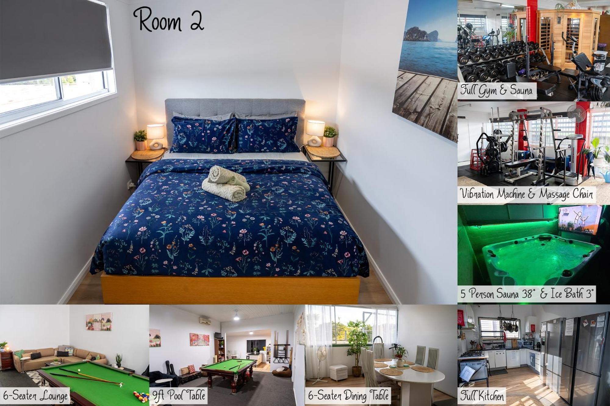 Hot Tub, Ice Bath, Gym, Sauna, Pool Table Coorparoo Haven Homestay *