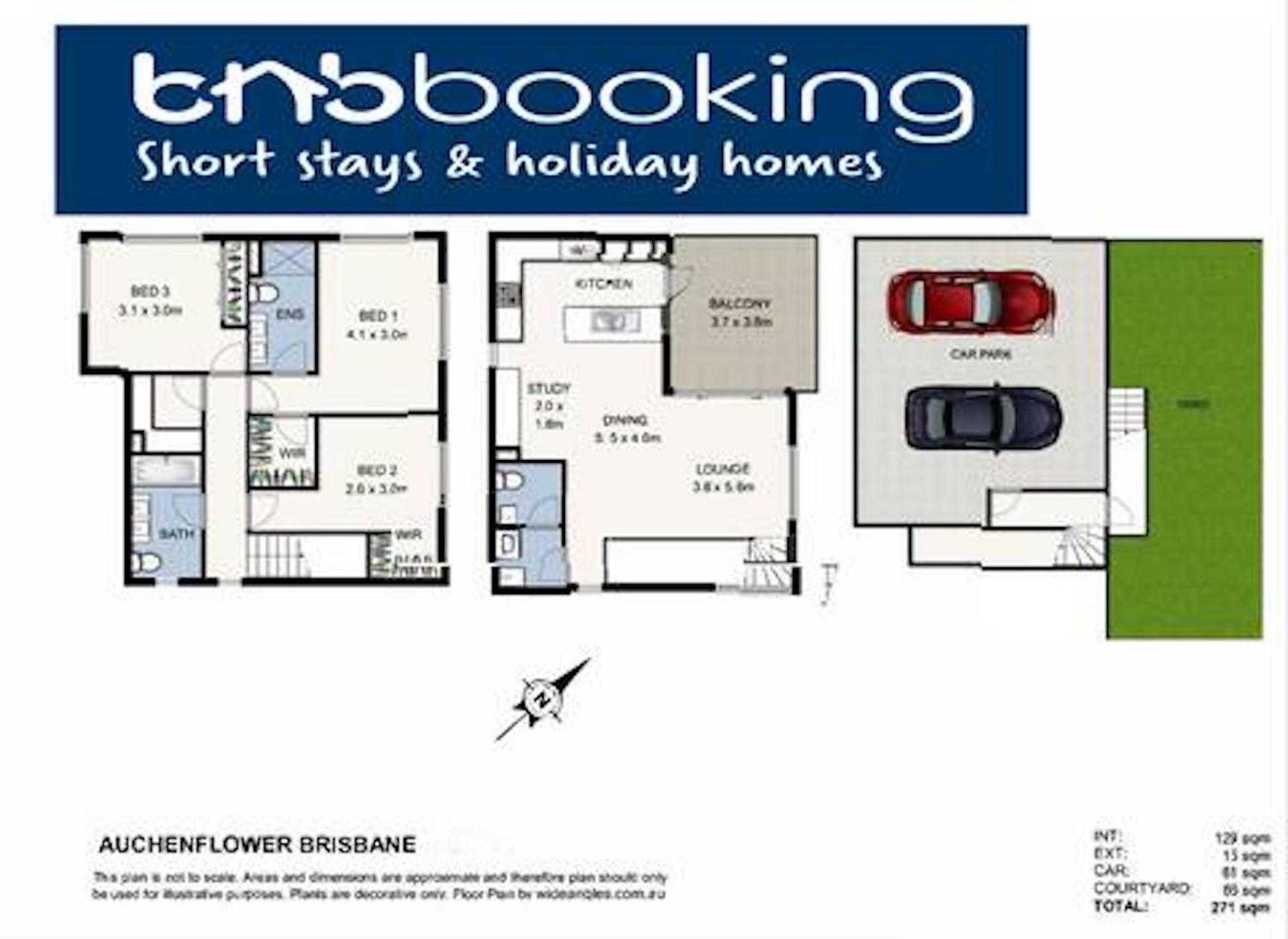 Park Ave Retreat - 3 Carparks, Wifi, Bbq, King Bed