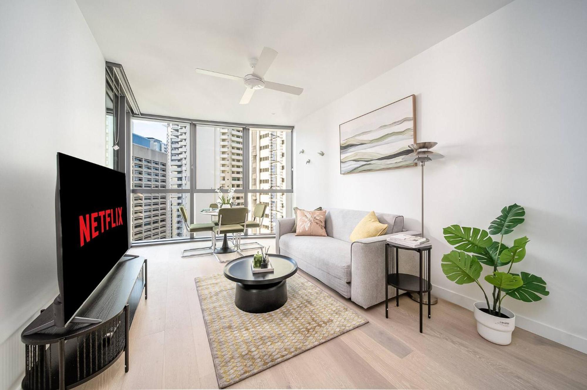 1bd With Sofa Bed In Queen's Wharf - Level 17 With View Apartment Brisbane