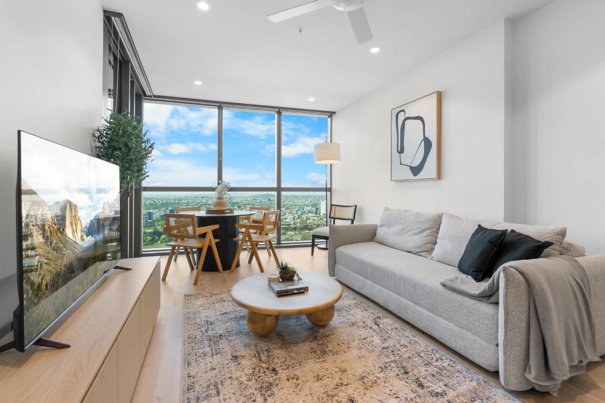 Apartment The Kaze - 37f Brand New Riverview 1br With Sofa Bed At Queens Wharf With Pool And Gym Brisbane