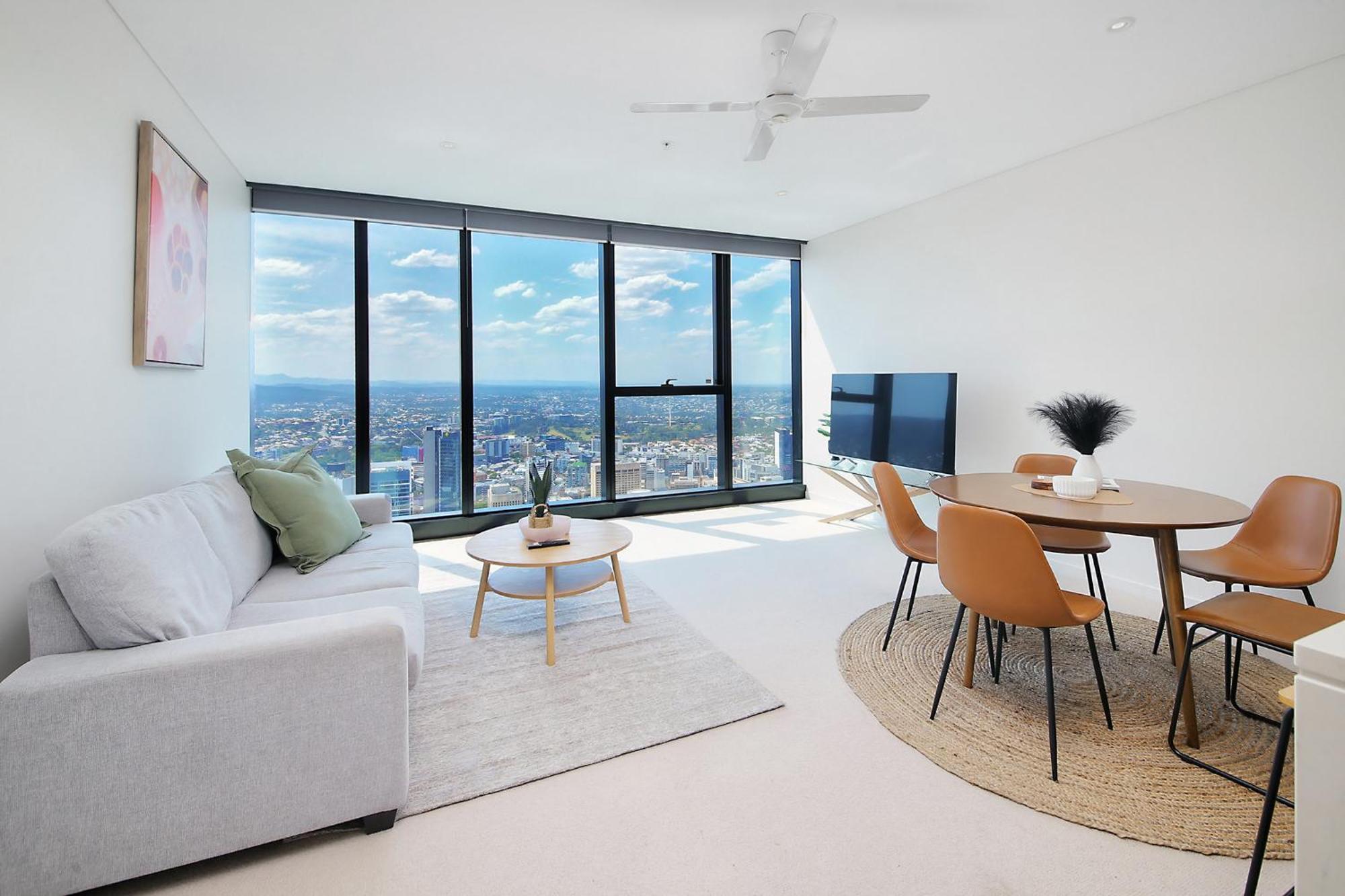 Panoramic 3-bedroom Skyscape With Free Parking * Brisbane