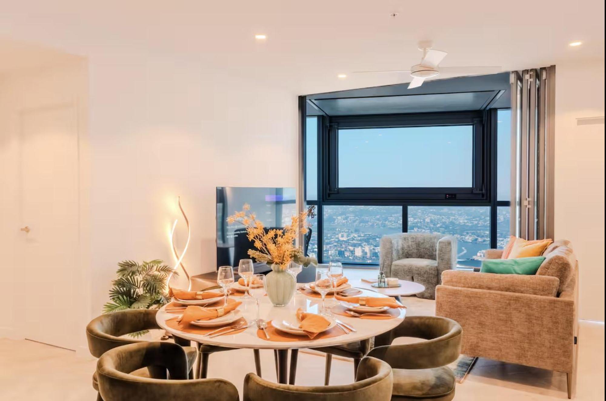 2bed Luxe Queens Wharf - Carpark And View * Brisbane