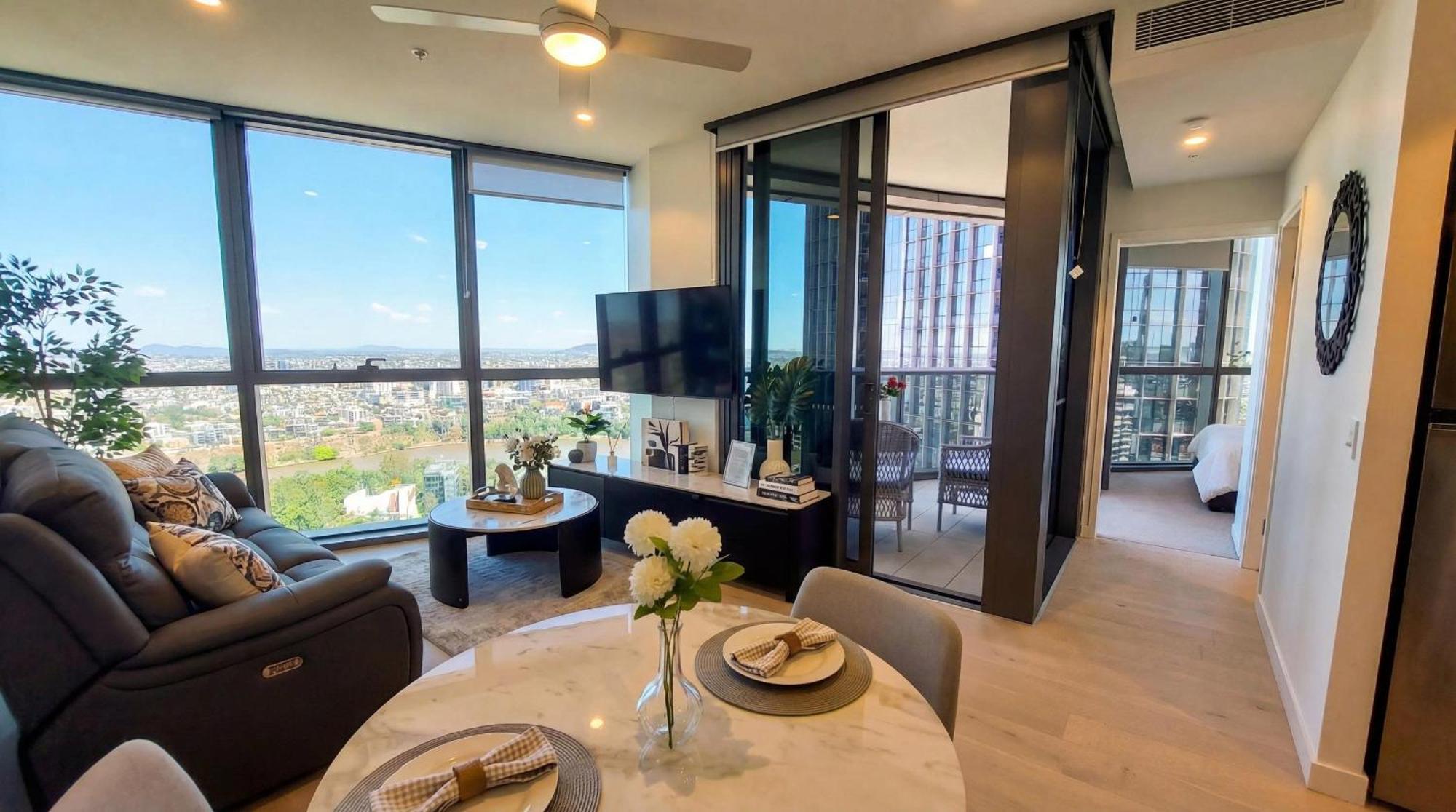 Luxury Riverfront Level 38 Queen's Wharf Tower * Brisbane