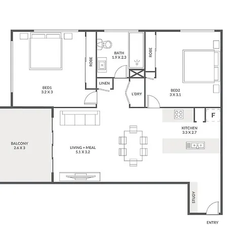 2 Bedroom Cozy Bctower South Brisbane
