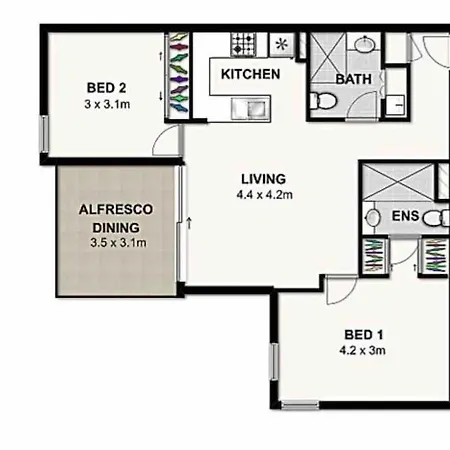 2 Bedroom Unit In The Cbd With Free Parking Brisbane