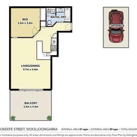 Woolloongabba 1bed 1bath Apt W Parking Near Cbd
