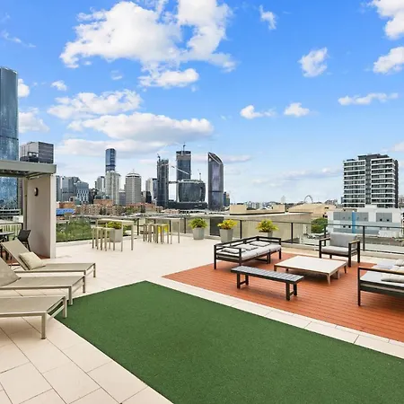 Apartment Inner-city 2-bed With Parking & Rooftop Jacuzzi Brisbane