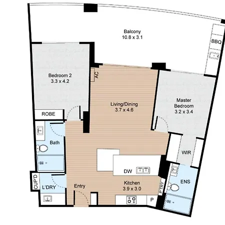 Apartment Stylish With Bbq Pool & Gym