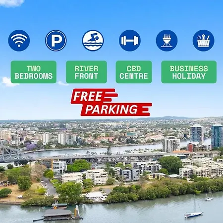 Apartment Riverfront Bridge View Cbd Heart Free Parking 2bed