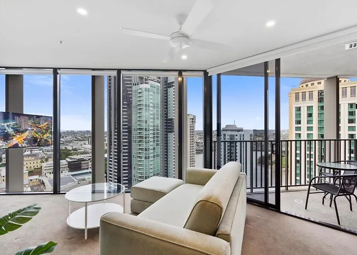 Story Bridge Brisbane City & River View 2 Bedroom With Car Park