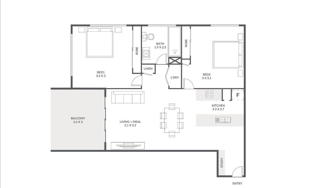 2 Bedroom Cozy Bctower South Brisbane
