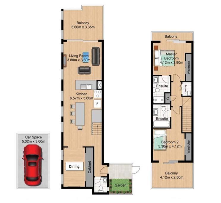 Iconic Warehouse Apartment~cbdedge~2bed/2bath/1car