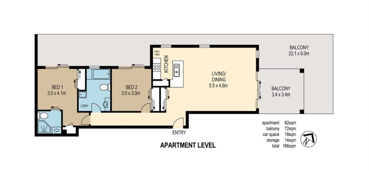 2br For 6ppl W Free Parking South Bne *