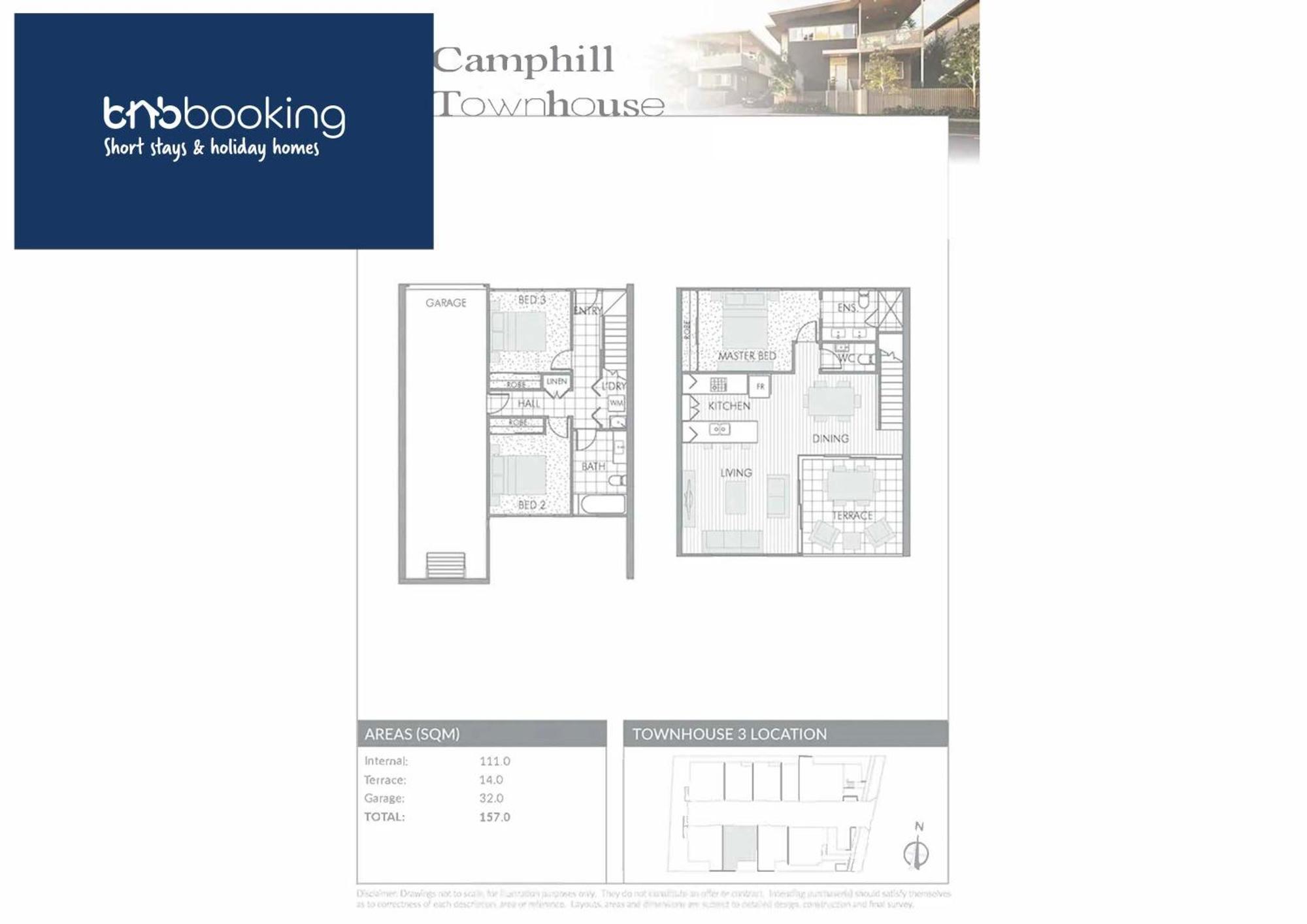 Stylish 3br Townhouse Camphill - Wifi, Parking Brisbane