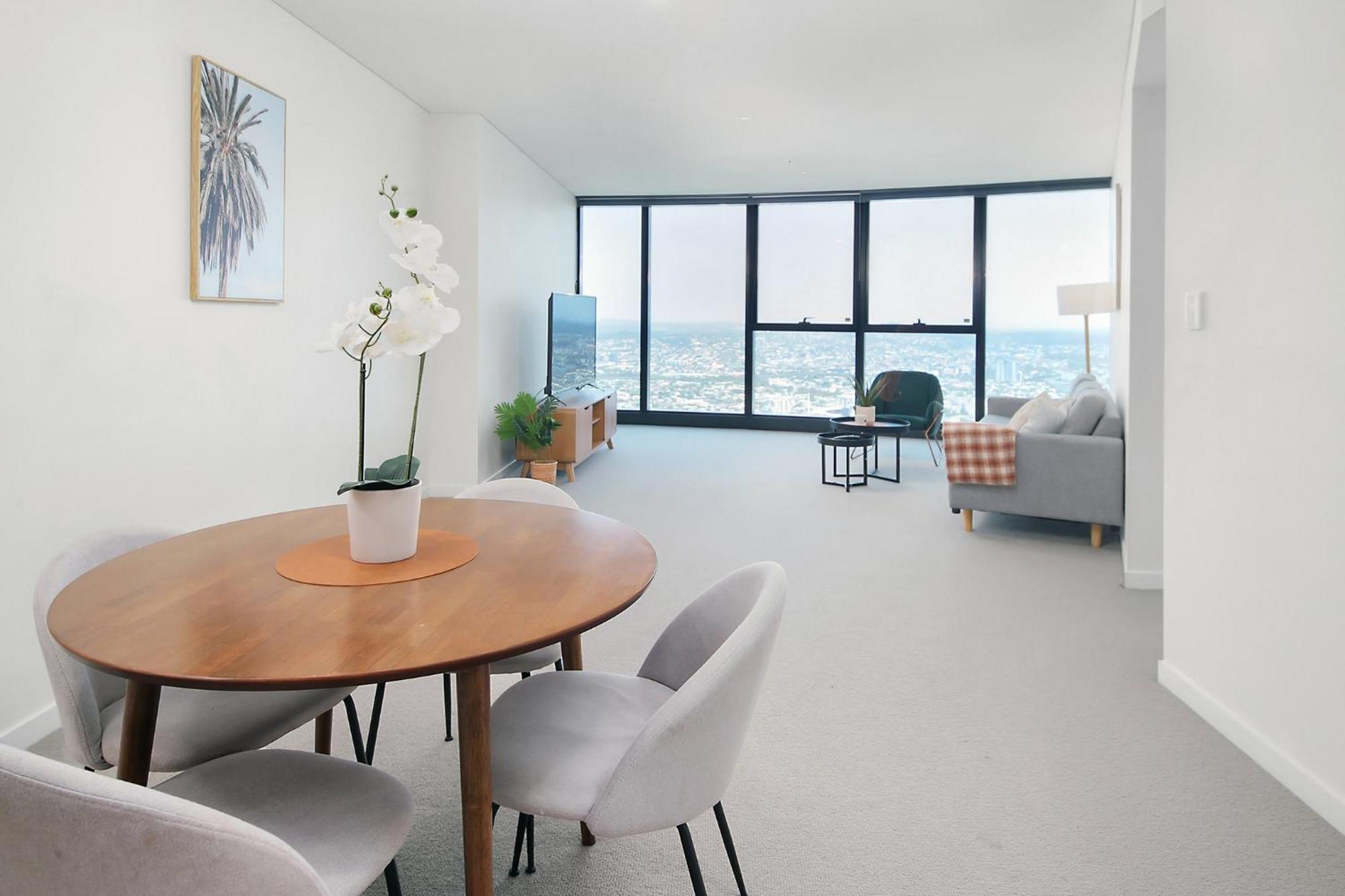 Apartment Skyline View High Floor 2br With Sofa Bed And Free Parking