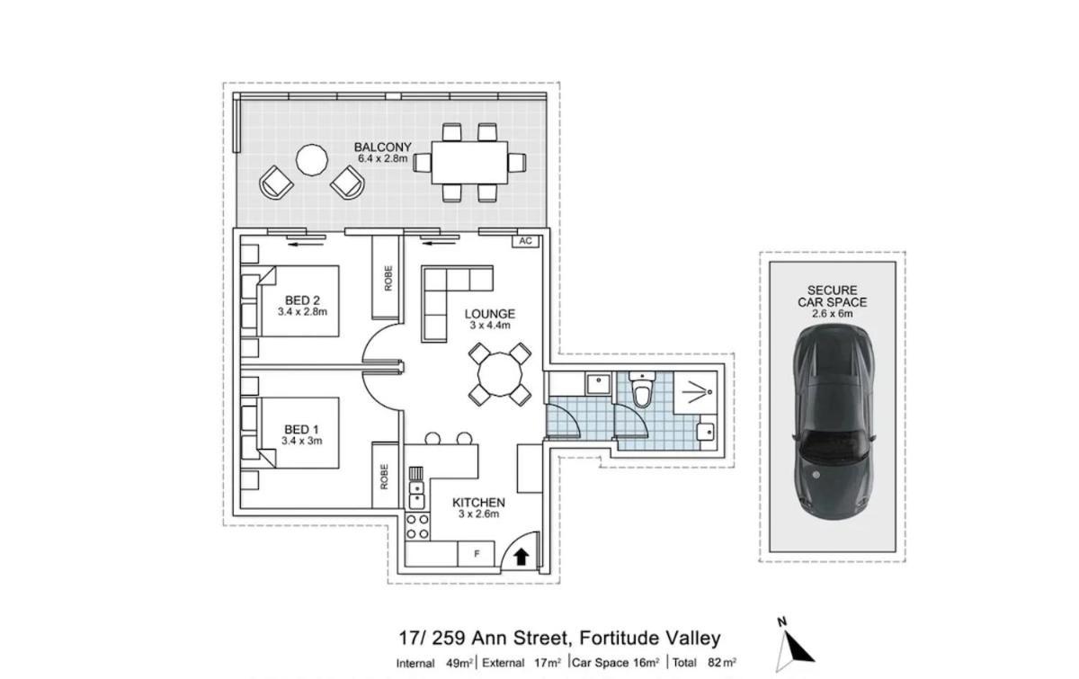 Oasis - Free Parking Gym Pool - Sleep 6 Apartment *